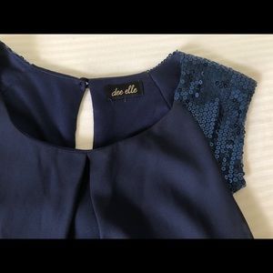 Cute navy blue short dress